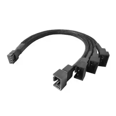 4 Pin / 3 Pin PWM Fan Y Splitter Cable / Lead. 1 To 4. 26cm Extension. CPU UK • £3.50
