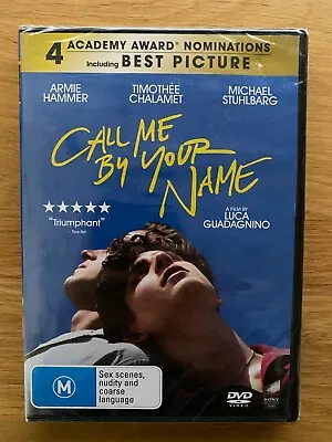 $9.99 • Buy Call Me By Your Name DVD Region 4 New & Sealed