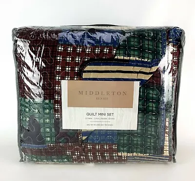 Middleton King Quilt & 2 Pillow Shams Micorofiber Moose Bear Cabin Decor  • $68.99