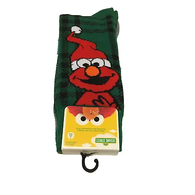 Elmo & Cookie Monster Christmas 2 Pair Crew Socks Shoe Size 6-12 NWT • $5.99