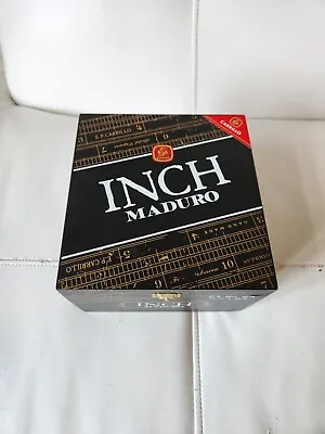 E.P Carillo Inch Maduro No. 64 Empty Wooden Cigar Box 7x7⅜x4½ • $4.25