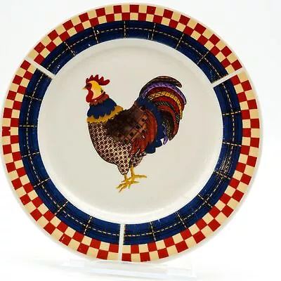 Vintage Majesticware Oneida Calico Rooster Salad Plate 7.75  2000 Laslie Beck • $5.98