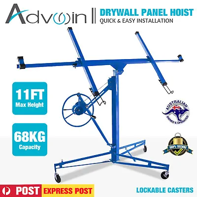 Advwin 11FT-68KG Drywall Panel Lifter Gyprock Board Plasterboard Sheet  Hoist • $269.90