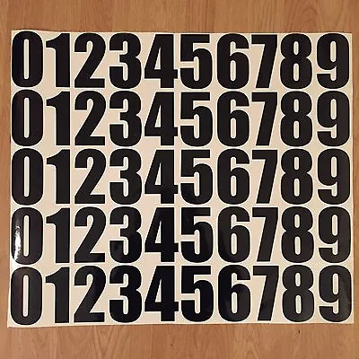 4in INCH 50 X 0 TO 9 ACU RACE NUMBERS MOTOCROSS MX ENDURO MOTORBIKE QUAD MTB • £7.50