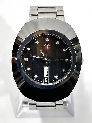 Rado Vintage Diastar Tungsten Titanium Swiss Automatic Diamond Watch 636.0308.3 • $424.99