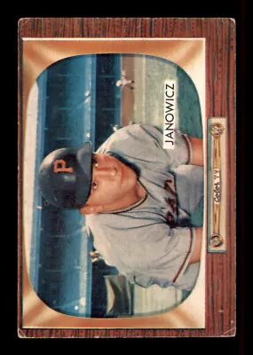 1955 Bowman #114 Vic Janowicz Creased • $4