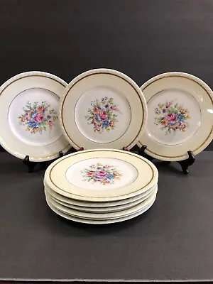 Vintage Antique  Limoges French Floral Lot Of 9  Versailles Dinner Plates Plate  • $85