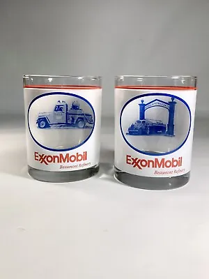 2 ExxonMobil Picture In A Window Tumblers Brush Truck & Main Gate Beaumont TX • $32