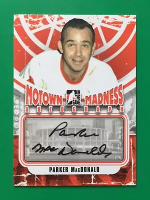 PARKER MacDONALD (DETROIT)  12-13 ITG MOTOWN MADNESS AUTOGRAPHED CARD #A-PM • $7.26