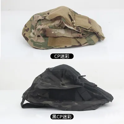 Multicam Black Camouflage Tactical MICH2000 Helmet Cloth Cover Weight Bag Pouch • $15.38