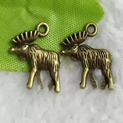 Free Ship 188 Pcs Bronze Plated Moose Charms 18x15mm B4892 • $15.29