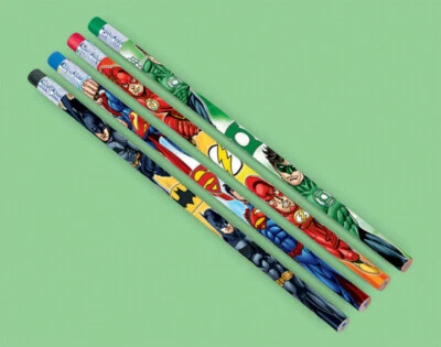 $9.95 • Buy Justice League Party Supplies Heroes Unite Pencil Favours (Pack Of 12)