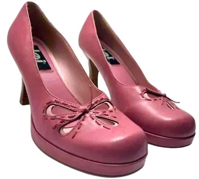 Barbiecore Butterfly Vintage Y2K LEI Syrus Pink Heels Size 8.5 • $35