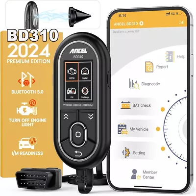 ANCEL BD310 Car OBD2 Scanner Bluetooth Car Diagnostic Tool For Android & IPhone • £56.99