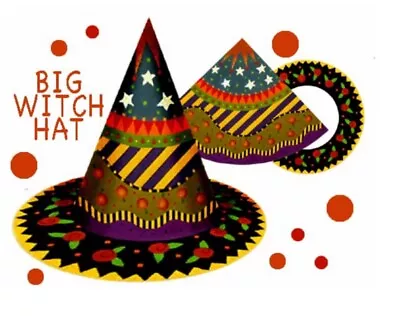 BIG WITCH HAT  Handpainted Needlepoint Canvas By Melissa Shirley • $150