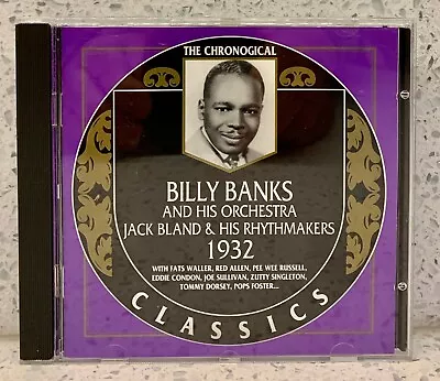 BILLY BANKS And His Orchestra [1932] (CD Chronological Classics) JACK BLAND • $19.95