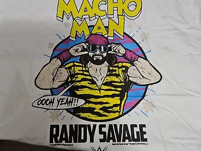 WWE Macho Man Randy Savage OOOH YEAH!! Comic T-Shirt - White Mens XL • $13.93