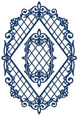 $22.67 • Buy Tattered Lace Die ~ Diamond Trellis Frame ~ D979 ~ Spellbinders Compatible