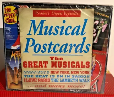 Musical Postcards The Great Musicals. SEALED 2 X CD Set. Miss Saigon Evita Etc. • £7.99