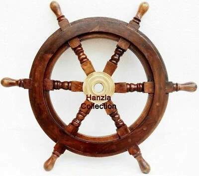 £28.50 • Buy 18  Collectible Wooden Ship Wheel Pirate Captain Boat Steering Nautical Maritime