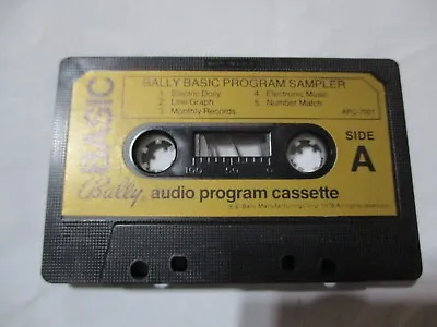 $9.99 • Buy Bally Basic 300 Baud Sample Programs Cassette - FREE SHIPPING!