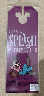 $24.95 • Buy DISNEY PARKS Splash Mountain ONE Double Sided Door Hanger Brer Rabbit & Fox NEW