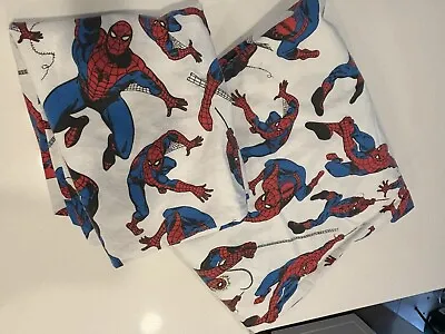 Pottery Barn Kids Spiderman Marvel  Sheet FULL Fitted & Pillowcase • $30.99