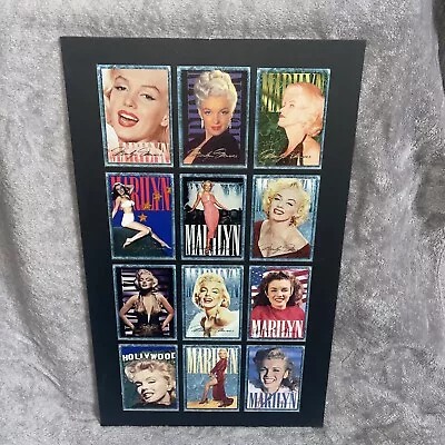 Marilyn Monroe Vintage Sports Time Cards- Cardboard Framed Set Of 12 • £24.99
