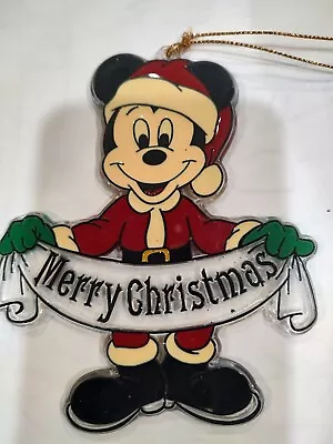 Vintage Acrylic Mickey Mouse Suncatcher Christmas Decoration/Ornament • $7.50