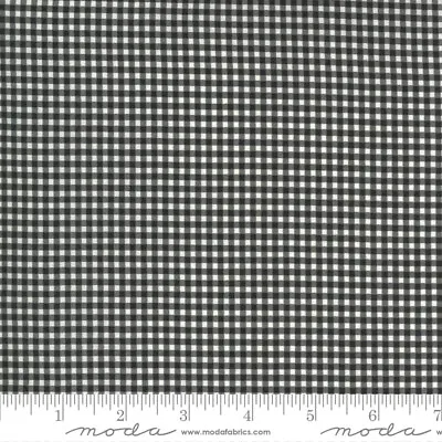 KITTY CORN Small Black Gingham Moda Quilt Fabric #31177-17 Sold By 1/2 Yd • $5.25