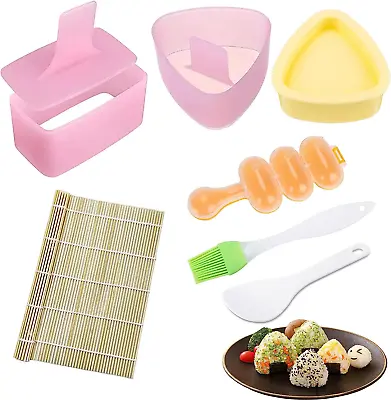 7 Pack Onigiri Mold Rice Mold Musubi Maker Kit Non Stick Spam Musubi Maker Pre • $15.11