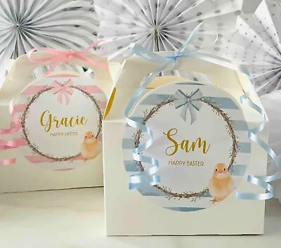 Personalised Easter Egg Hunt Small Treat Gift Box | Stripe Chick | Easter Eggs • £1.65