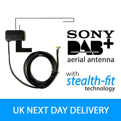 £9.98 • Buy SONY DAB DAB+ Glass Mount Window Glass Aerial Antenna