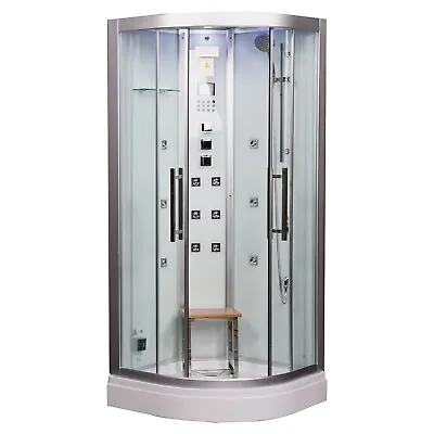 35 X35  Platinum Steam Shower With Bluetooth Aromatherapy And Chromatherapy • $2500