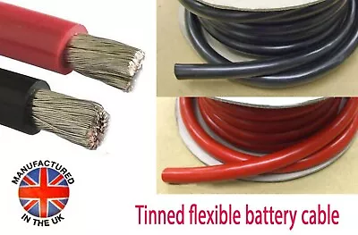 OCEANFLEX TINNED Battery Cable 50mm²/345amp (0AWG) MADE IN THE UK  BAT345xxxTIN • £4.60