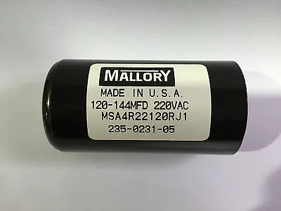 120-144uf MSA4R22120R Mallory Motor Start Capacitor 220VAC Suit 240V AC Motors • $40