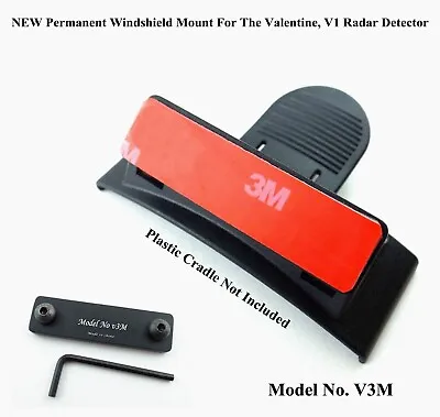 Permanent Windshield Mount For The Valentine V1 Radar Detector Gen1 & Gen2 Model • $14.90