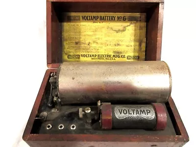 Antique Voltamp Battery No 6 Majestic Electrotherapy Quackery Device • $79.99