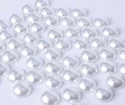 £2.99 • Buy 2,3,or 4mm Flat Back Pearl Rhinestones Face Gem Embellishment Card Making Craft