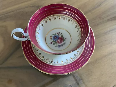 Vintage Aynsley Tea Cup And Saucer Made In England DORCHESTER PATTERN PRE-OWNED • $8