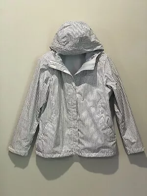 Columbia Rain Jacket Womens Medium Arcadia II OmniTech Hooded Striped Waterproof • $34.99