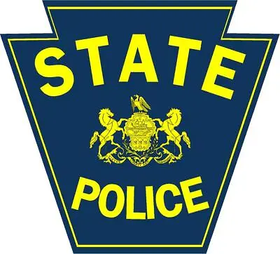 Vintage PA State Police Reflective Vinyl Decal Sticker Trooper Police LEO Deputy • $4.25