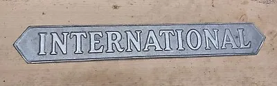 INTERNATIONAL Aluminium Tractor Front Name Badge For Classic Vintage Tractor W30 • £92.50