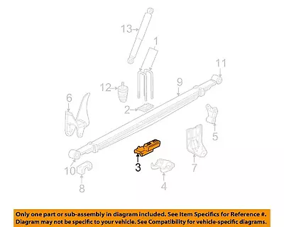 GM OEM Rear Suspension-U-bolt Spacer 15712451 • $45.26