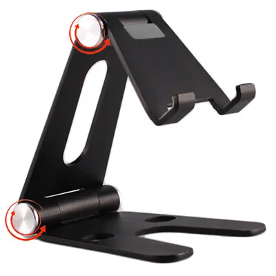 High Quality Foldable Mobile Phone Metal Stand Alloy Tablet Stand S23 IPad Mini • £10.99