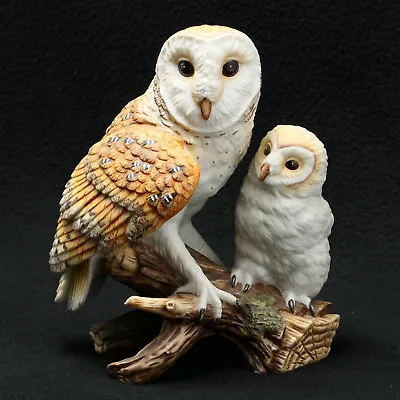 Maruri Barn Owl - EYES OF THE NIGHT Porcelain Bird Figurine 1988 • $42.95