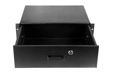 4 Space Deep Rack Case Drawer Lock And 2 Keys - Black • $119.99