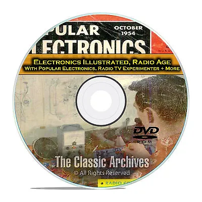 Electronics Illustrated Popular Electronics 378 Old Time Radio Magazines DVD E55 • £7.91