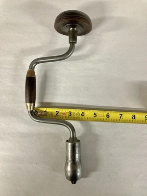 $67.75 • Buy Vintage Circa 1872 Millers Falls Rare No. 14 6  Sweep Bit Brace Hand Drill!