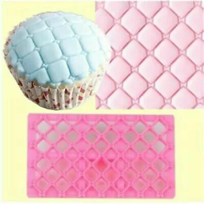 Fondant Quilting Cutter Icing Embosser Mold DIY Mould Cake Decorating • £1.91